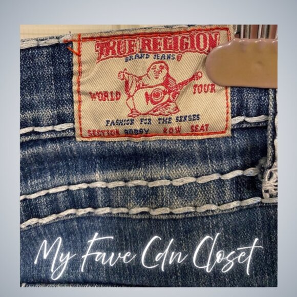 Vintage True Religion Ladies Jeans Sz 30 - Picture 6 of 7